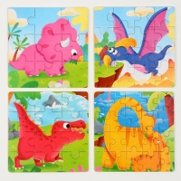 Доска магнитно-маркерная + пазлы &laquo;Дракончики&raquo;, 30 &times; 30 &times; 0,5 см