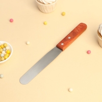 Кондитерская лопатка - палетка, 26×2,7 см, рабочая часть 14,5 см, цвет коричневый Кондитерская лопатка - палетка, 26×2,7 см, рабочая часть 14,5 см, цвет коричневый