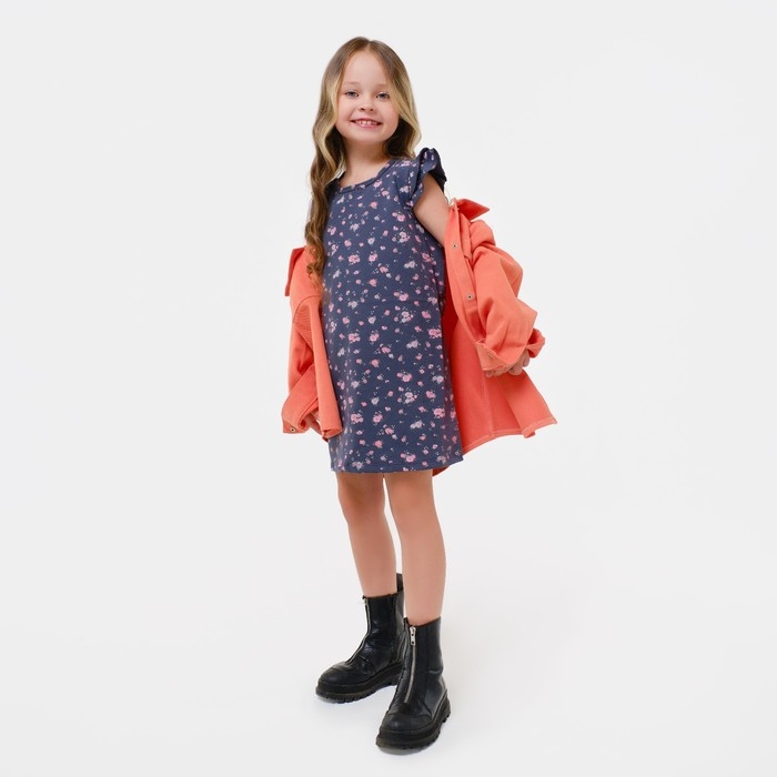 Платье для девочки KAFTAN Платье для девочки KAFTAN "Kitten" р.30 (98-104), т. серый