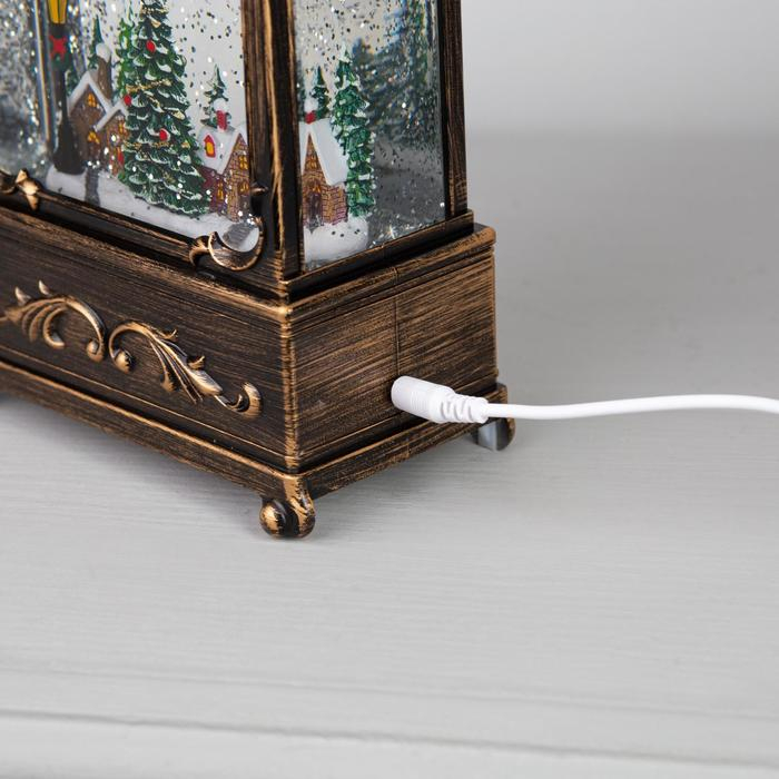 Светодиодная фигура &laquo;Новогодние эльфы&raquo; 14.5 &times; 22 &times; 8 см, пластик, батарейки ААх3 (не в комплекте), USB, свечение тёплое белое