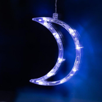 Гирлянда «Бахрома» 2.7 × 0.9 м с насадками «Месяц», IP20, прозрачная нить, 138 LED, свечение белое, 8 режимов, 220 В Гирлянда «Бахрома» 2.7 × 0.9 м с насадками «Месяц», IP20, прозрачная нить, 138 LED, свечение белое, 8 режимов, 220 В