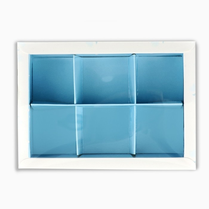 Коробка под 6 конфет с ячейками &laquo;Снежный городок&raquo;, 10 х 14.5 х 3 см, Новый год