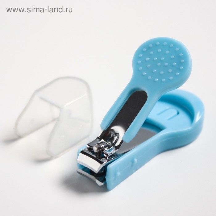 Детский маникюрный набор (ножницы, книпсер, пилка), цвет голубой