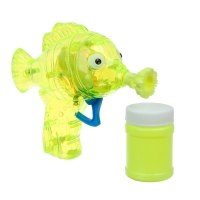 Генератор-пистолет мыльных пузырей «Рыбка-пистолет» со светом, 50 мл, цвета МИКС Генератор-пистолет мыльных пузырей «Рыбка-пистолет» со светом, 50 мл, цвета МИКС