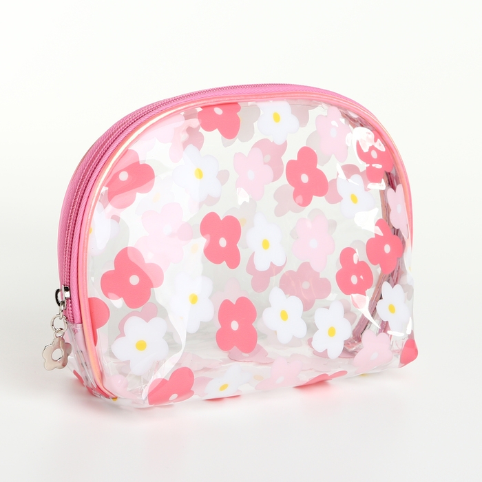 Набор косметичек 2 в 1 на молнии, цвет розовый Набор косметичек 2 в 1 на молнии, цвет розовый