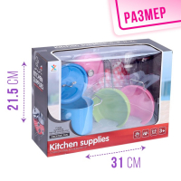 Набор металлической посуды &laquo;Маленький повар&raquo;, 9 предметов