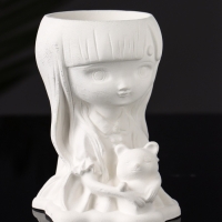 Подставка для мелочей (подсвечник) "Девочка с мишкой" 11х8х6 см