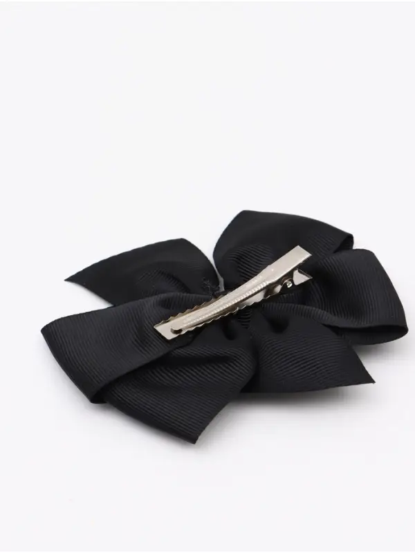 Бант для волос на заколке чёрный, Принцессы