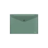Папка-конверт на кнопке В5 (285х210 мм), 160 мкм, ErichKrause Glossy Classic, полупрозрачная, микс
