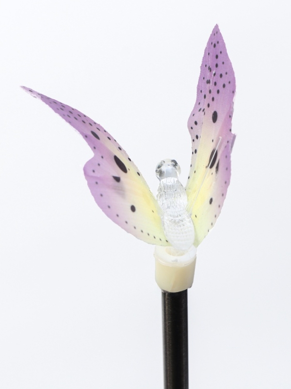 Штекер с подсветкой "Бабочка Клео" фиолетовая, 8х70см