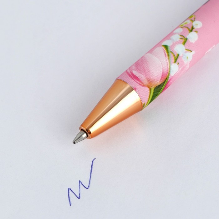 Подарочный набор: термостакан, ежедневник А6, 120 л., брелок, ручка &laquo;8 марта&raquo;