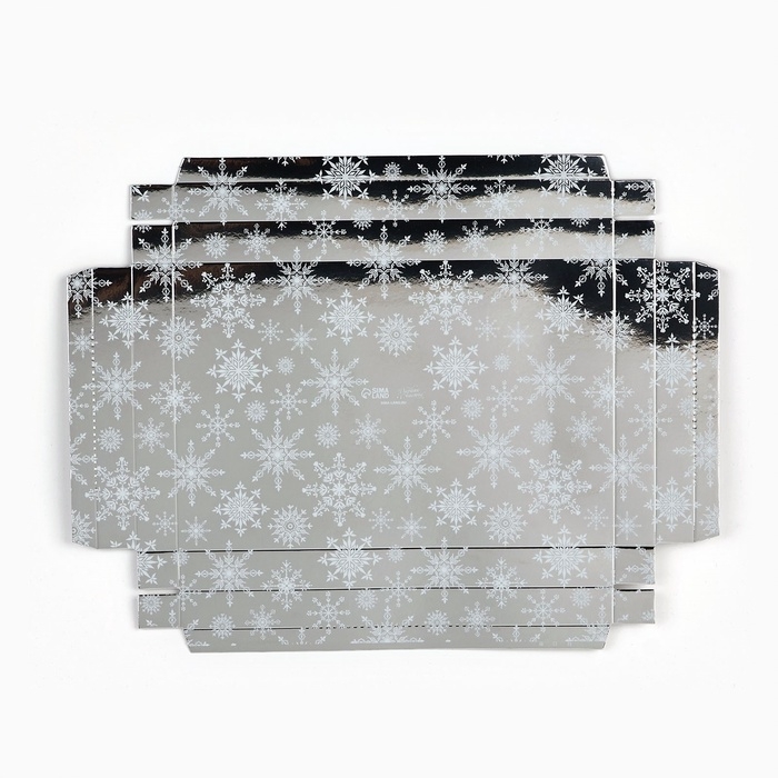 Коробка для муссовых пирожных &laquo;Серебристая&raquo;, 27 х 17.5 х 6.5 см