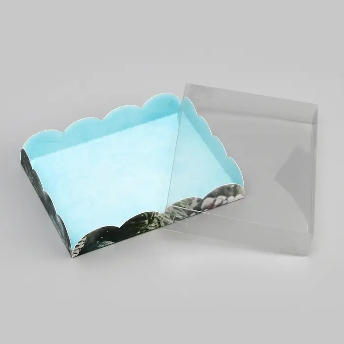 Коробка для печенья, кондитерская новогодняя упаковка, &laquo;С Новым годом!&raquo;, 14&times;10.5&times;2.5 см