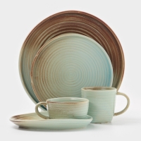 Кружка "Sand Ripples" Magistro 300мл, 12х9х8,5 цвет желтый, голубой, коричневый