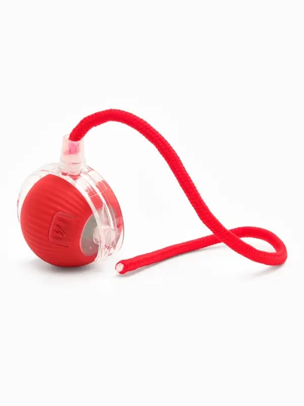 Интерактивная игрушка для кошек "Убегающий хвост", красная