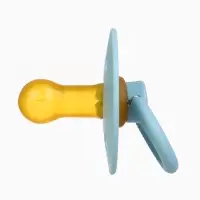 Набор классических пустышек, 2 шт., латекс, серо-синий/серый, в контейнере, от 0 мес., M&B   1088492