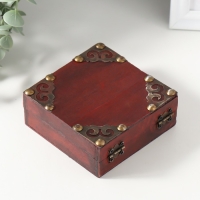 Шкатулка сундук дерево "Абеле" 10х10х4 см