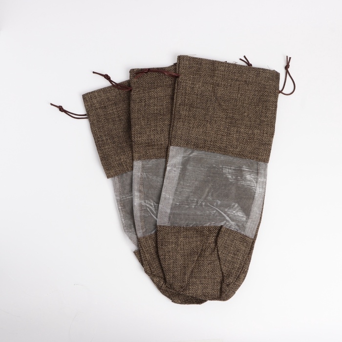 Льняной мешочек для хранения украшений, подарков, трав, 15 х 30 см, набор из 3 штук Льняной мешочек для хранения украшений, подарков, трав, 15 х 30 см, набор из 3 штук