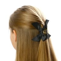 Краб для волос с бантом новогодний &laquo;Пусть исполнятся желания&raquo;, на Новый год, 8 х 3 х 2,5 см