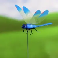 Штекер садовый &laquo;Стрекоза Сенди&raquo;, 14&times;9 см, h=45 см, МИКС