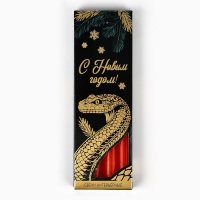 Набор новогодних восковых свечей «Новый год: Уютной зимы» 4 шт., красные, 10 х 15 х 3 см Набор новогодних восковых свечей «Новый год: Уютной зимы» 4 шт., красные, 10 х 15 х 3 см