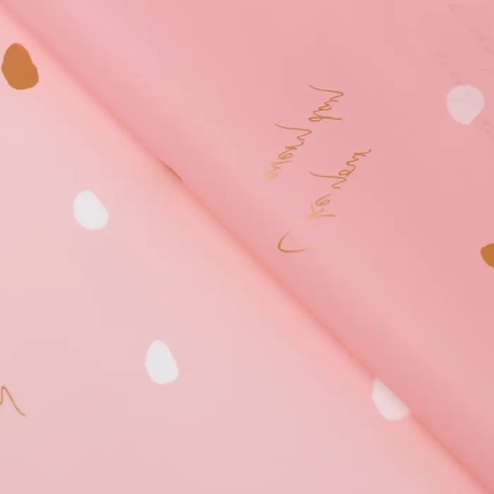 Пленка матовая для цветов, пудра, 57&times;57 см &plusmn;5% см