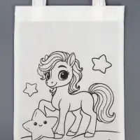 Сумка-Шопер под роспись лошадка "Звездочка"