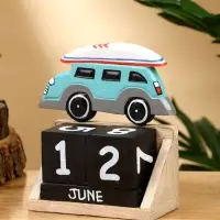 Календарь настольный "Машинка" дерево 11х5х14 см