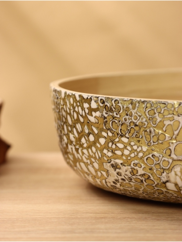 Салатник 25х25х8 см, бамбук