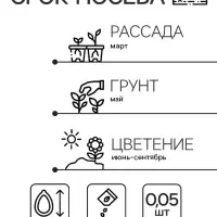 Семена цветов Дельфиниум "Тихоокеанские гибриды", ц/п,  0,05 г