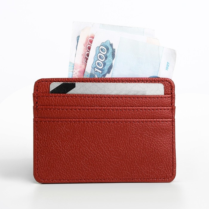 Картхолдер, цвет красный