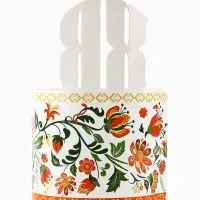 Форма ободок для кулича &laquo;ХВ&raquo;, на Пасху, 41.6&times;18.7 см