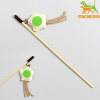 Дразнилка-удочка из эко-материалов "Звезда с перьями" Дразнилка-удочка из эко-материалов "Звезда с перьями"
