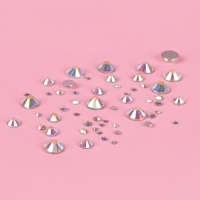 Стразы холод.фикс. SS4-SS20(наб 400шт цена за наб) серебряный АВ АУ