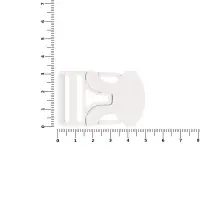 Застежка-пряжка односторонняя Triden, белый