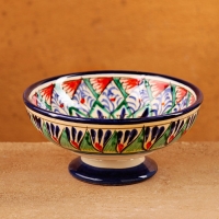 Конфетница Риштанская Керамика 12см, микс