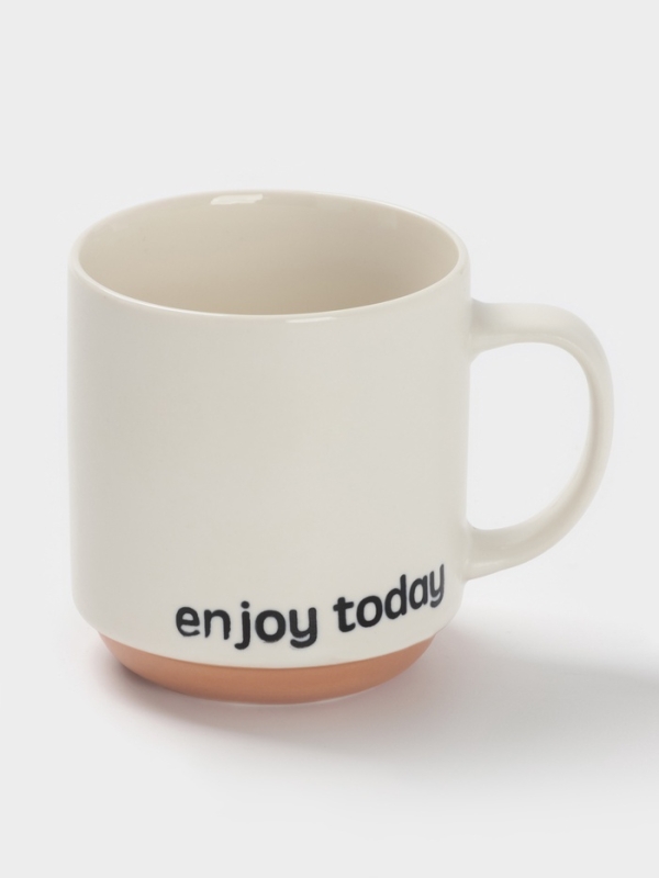 Кружка Доляна "Enjoy today" 12х9х10 см, цвет белый