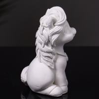 Статуэтка "Пони с подковой" 8х5х5 см, натуральный