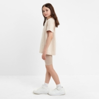 Велосипедки детские MINAKU: Casual Collection KIDS цвет грязно-розовый, рост 134 Велосипедки детские MINAKU: Casual Collection KIDS цвет грязно-розовый, рост 134