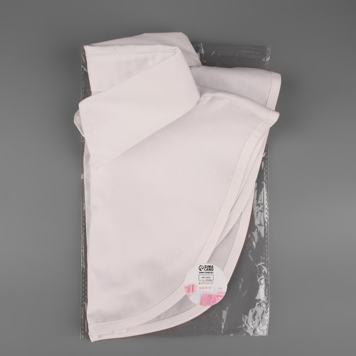 Воротник ложный, диаметр горловины = 42 см, 31,5 &times; 20,5 см, цвет белый