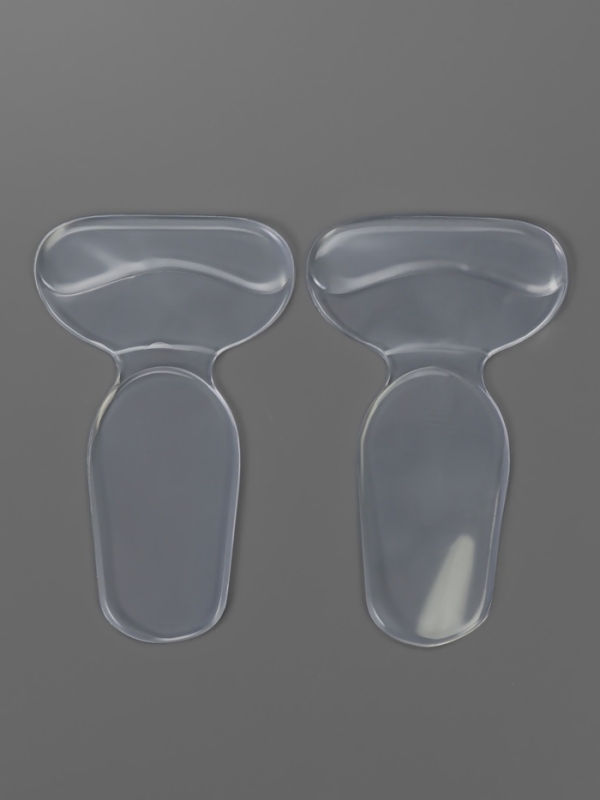 Пяткоудерживатели для обуви, с подпяточником, на клеевой основе, силиконовые, 14 &times; 8,5 см, пара, цвет прозрачный