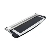 Резак для бумаги роликовый А4, до 3 листов,безопасное лезвие, длина реза 300мм,корпус черный