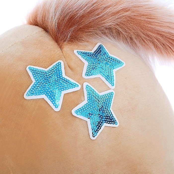 Качалка &laquo;Лошадка: Звёздочка&raquo;, музыкальная, цвет бежевый, цвет звёзд МИКС