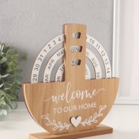 Сувенир дерево настольный календарь "Наш дом" 3,7х19,5х20 см Сувенир дерево настольный календарь "Наш дом" 3,7х19,5х20 см