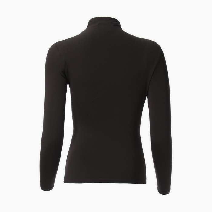 Лонгслив женский с драпировкой MIST Classic Collection, размер 48, черный Лонгслив женский с драпировкой MIST Classic Collection, размер 48, черный