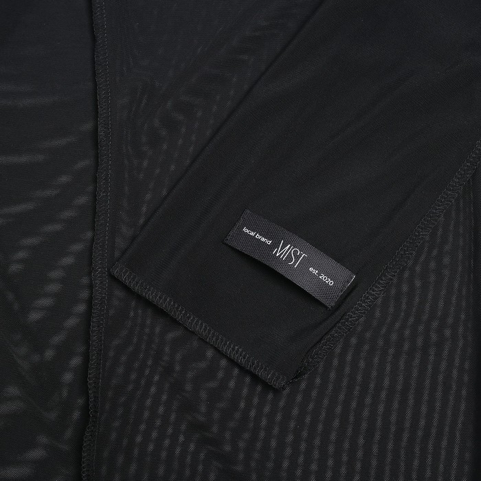 Лонгслив сетка женский MIST, размер 44, черный