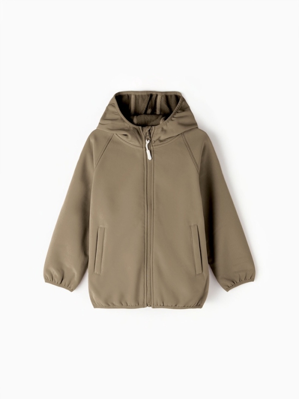 Ветровка демисезонная для девочек MINAKU из Softshell на флисе, непромокаемая, хинди, рост 140 см