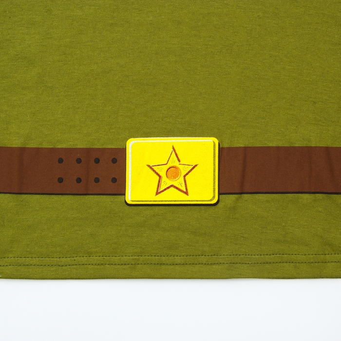 Карнавальный набор &laquo;Отважный солдат&raquo;: футболка рост 128 см, пилотка р. 54&ndash;56