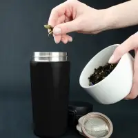 Термостакан с ситечком No Leak Infuser, черный