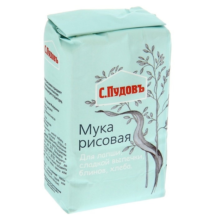 Мука &laquo;С. Пудовъ&raquo;, рисовая 500 г